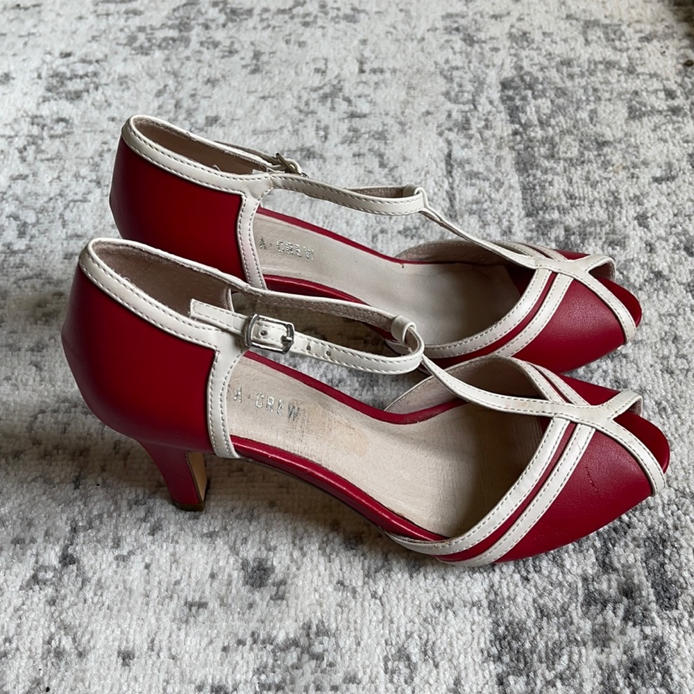 ModCloth Chelsea Crew Lester T-strap Heels Sz 40